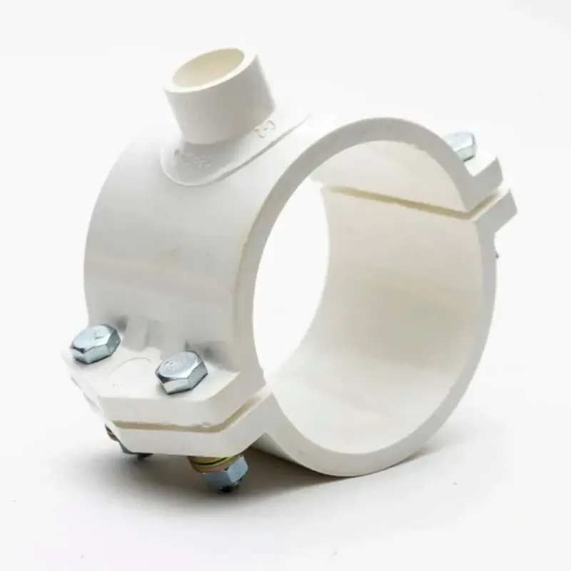 ABRAZADERA DE DERIVACIÓN PVC CON TORNILLO 3"-1/2"