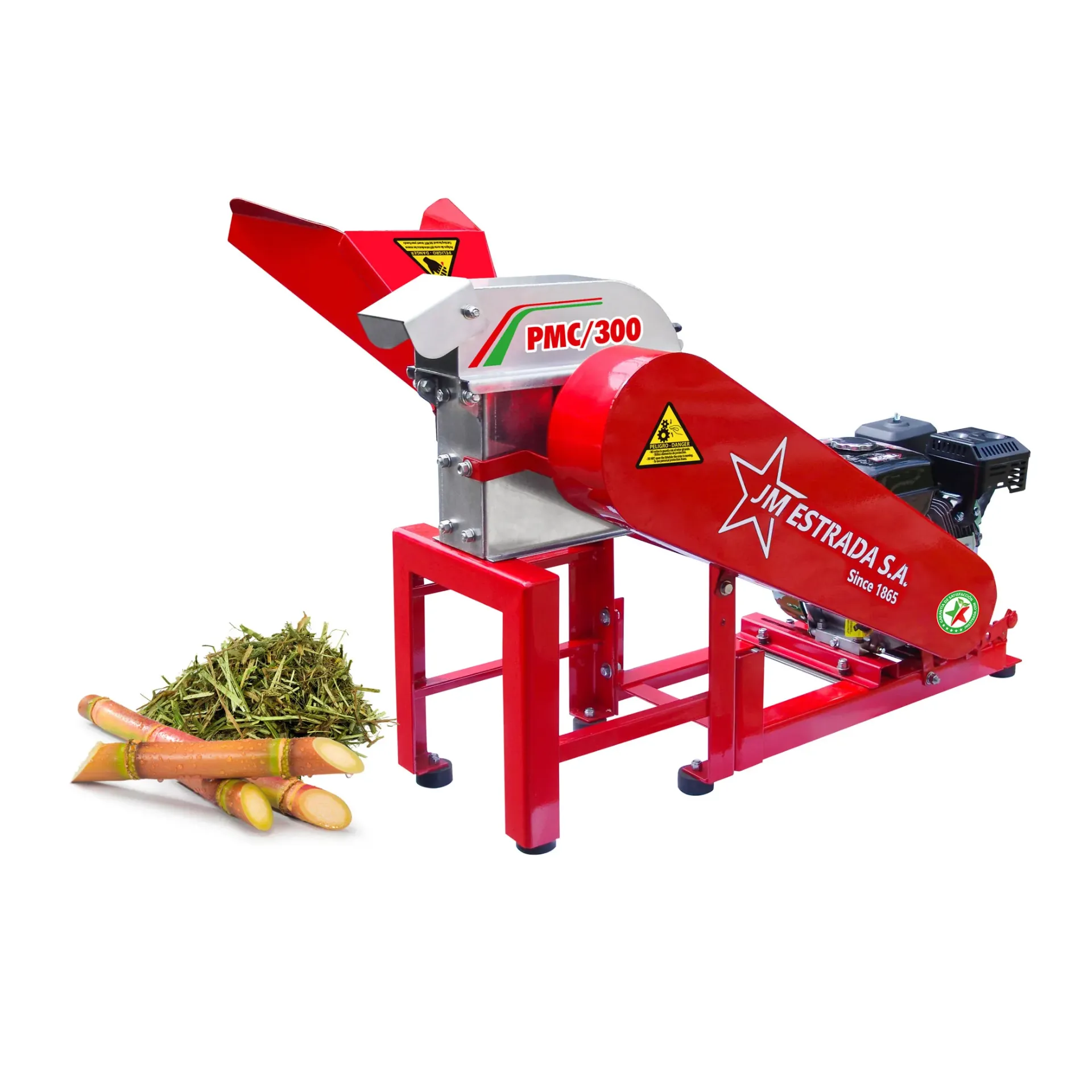 [EFOC0055] PICADORA 1 TON ACERO CON MOTOR 6.5HP GASOLINA PCM300 JM ESTRADA