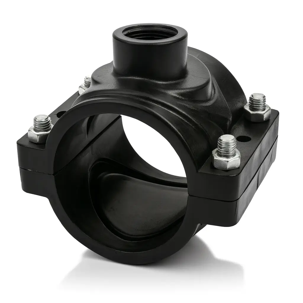 [ACC-PE-063X015-COL] ABRAZADERA DE DERIVACION SIMPLE 2" 63 mm x 1 1/2" ROSCA